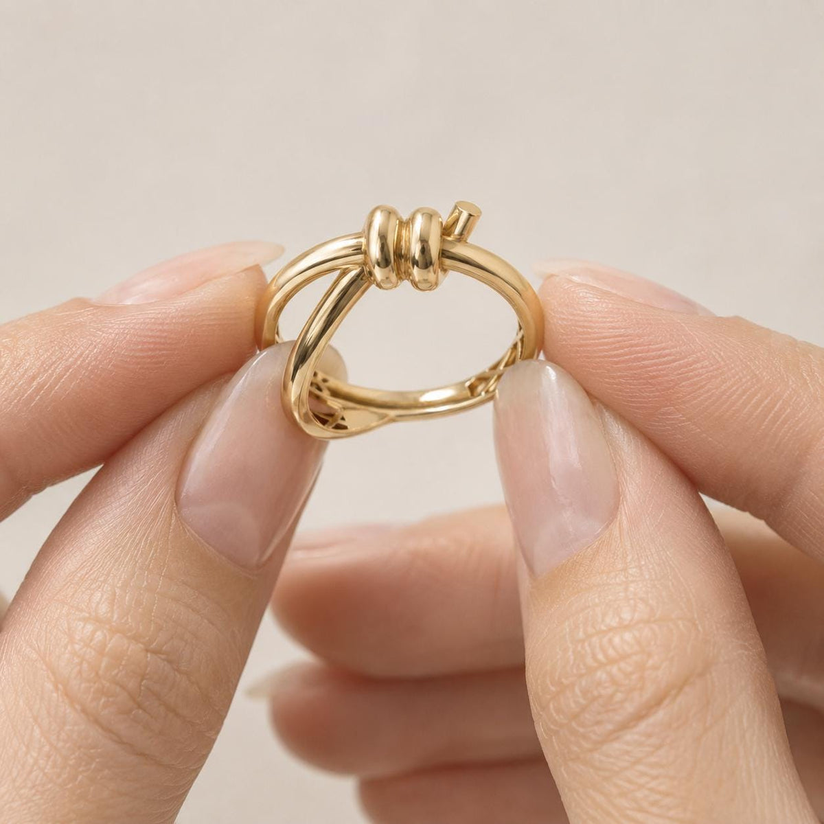 14K / 18K Solid Gold Knot Ring