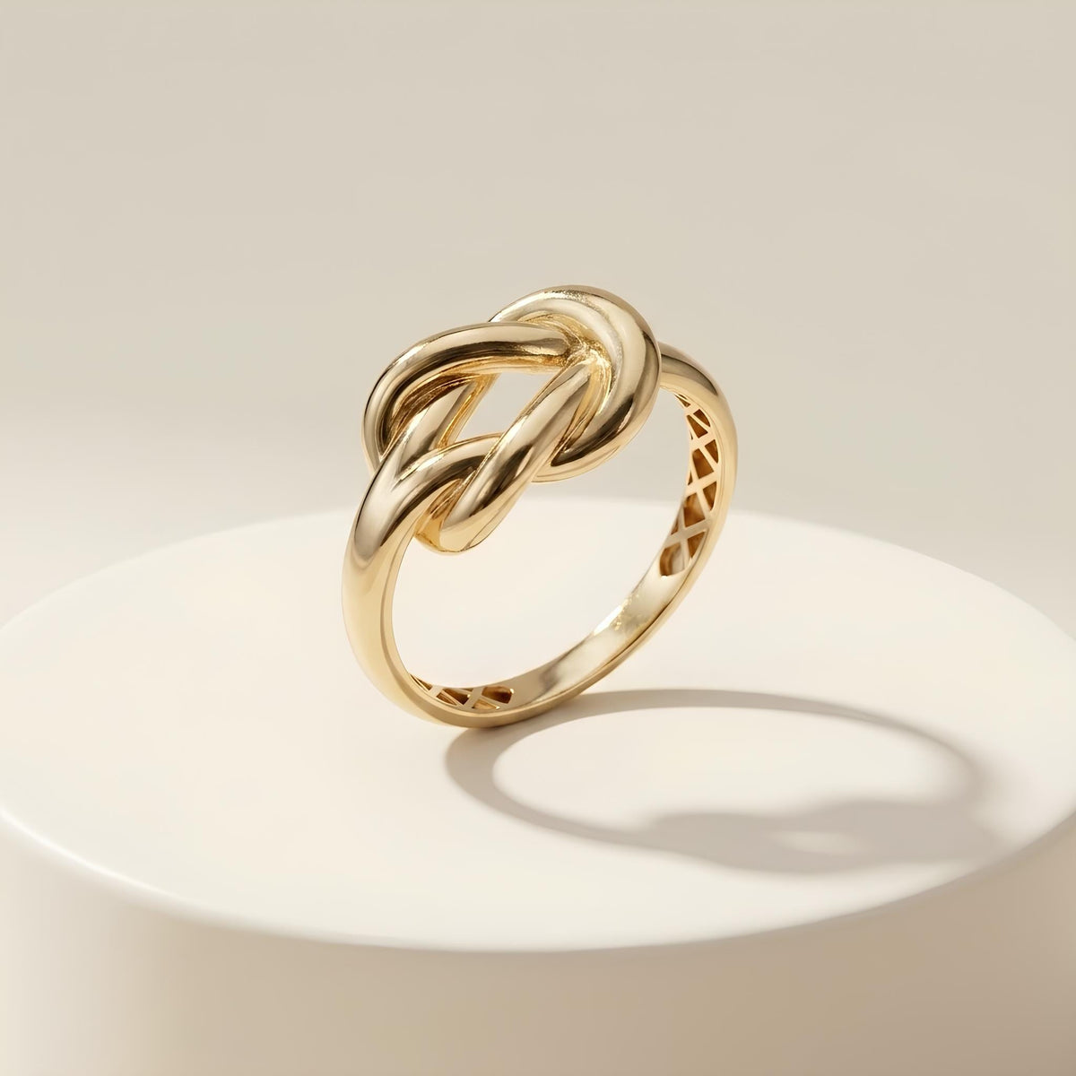14K / 18K Solid Gold Love Knot Ring