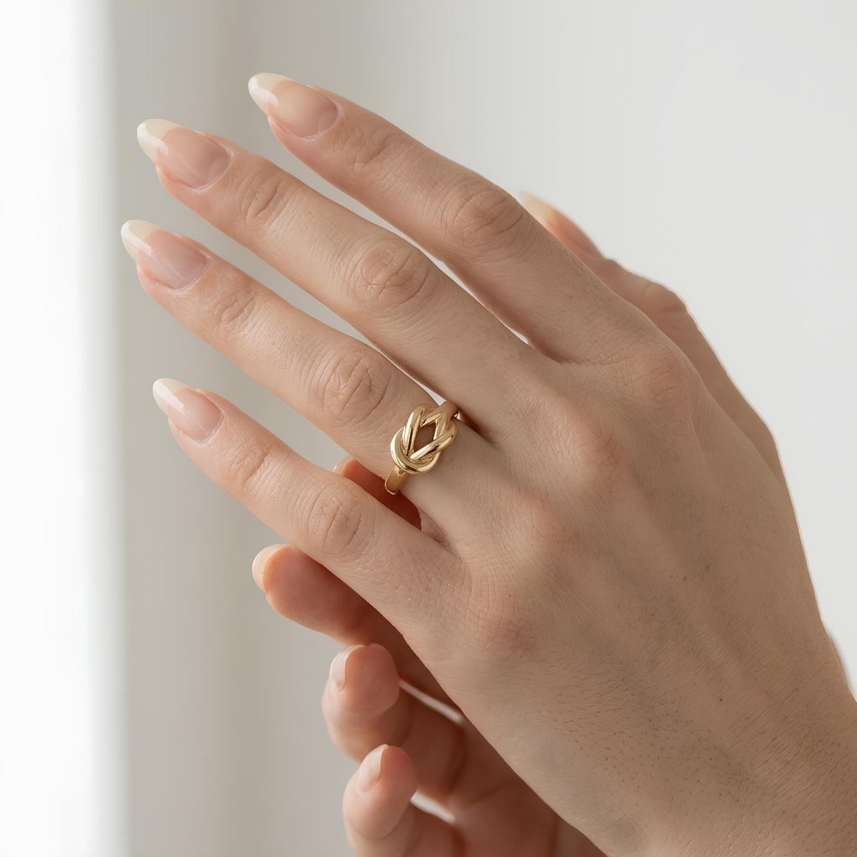 14K / 18K Solid Gold Love Knot Ring