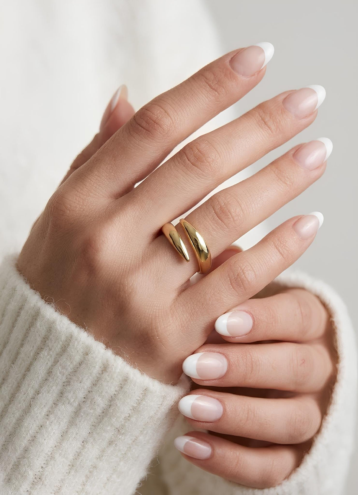 14K / 18K Solid Gold Open Wrap Ring