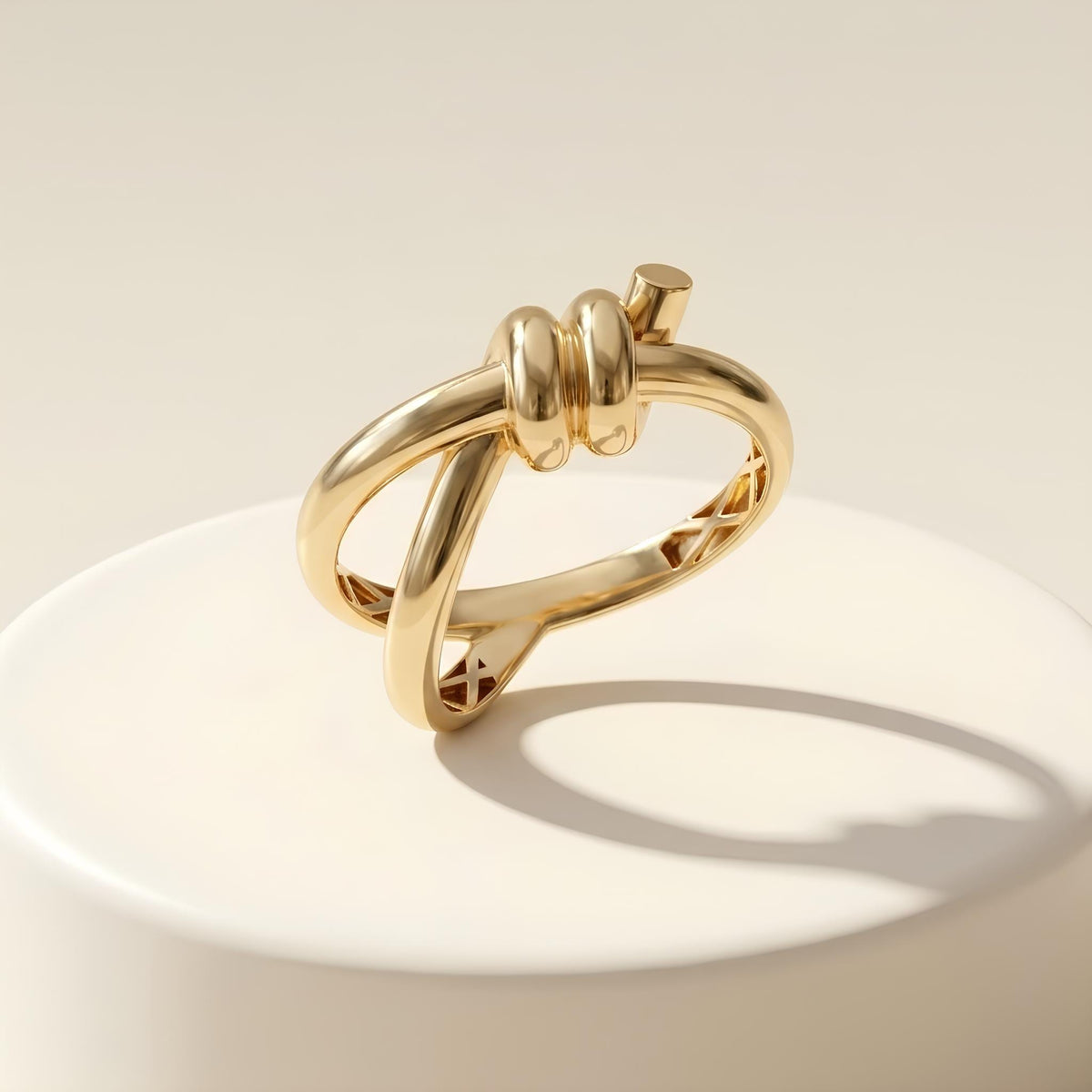 14K / 18K Solid Gold Knot Ring
