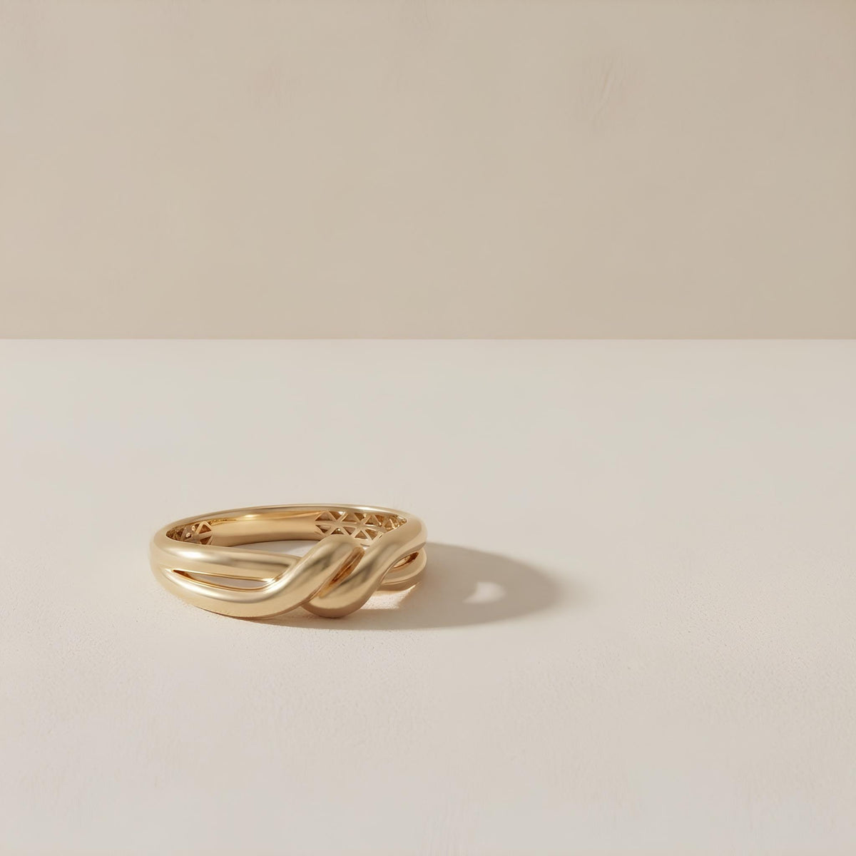 14K / 18K Solid Gold Love Knot Ring