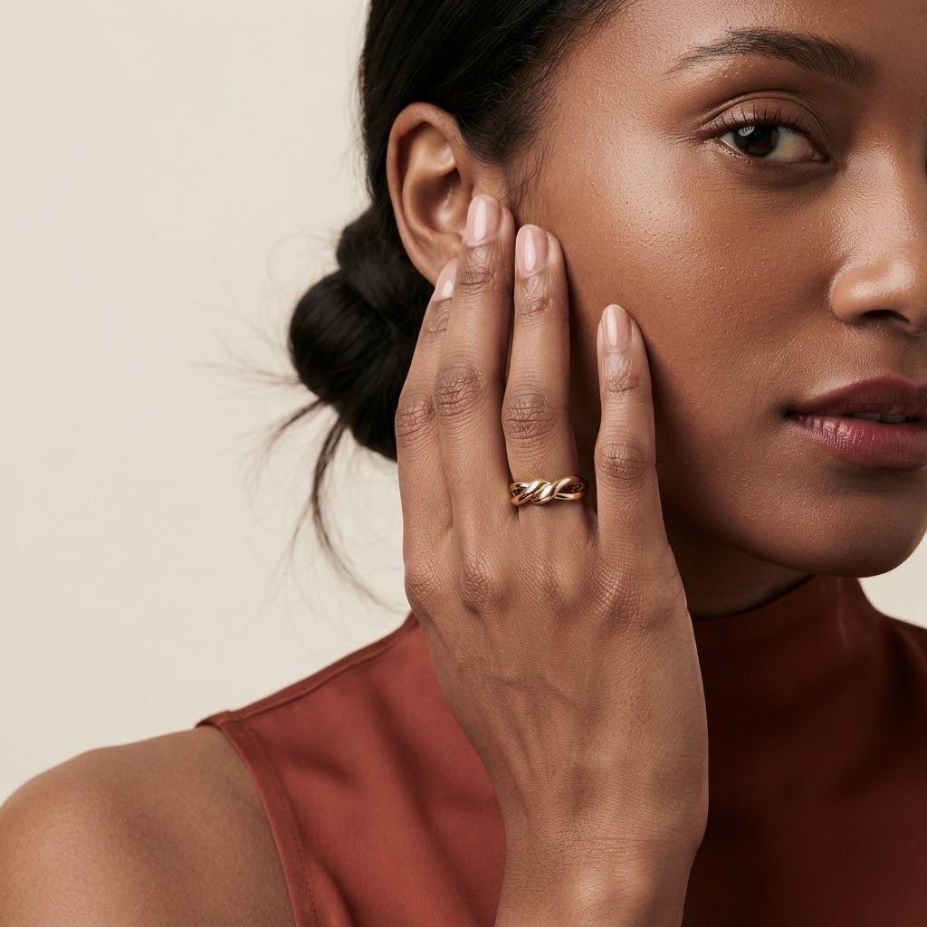 14K / 18K Solid Gold Love Knot Ring