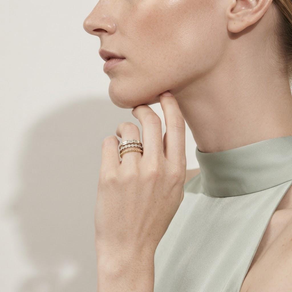 14K / 18K Solid Gold Multi Band Ring