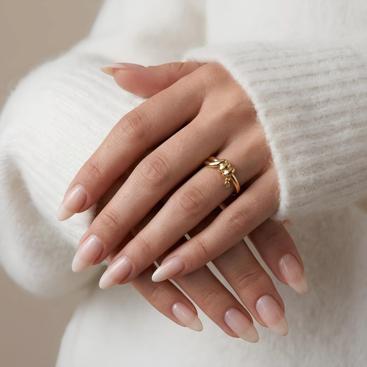 14K / 18K Solid Gold Wrap Knot Ring