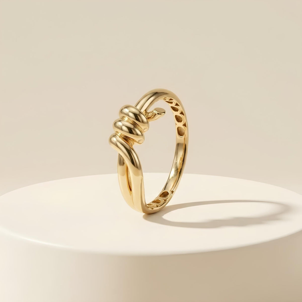 14K / 18K Solid Gold Wrap Knot Ring