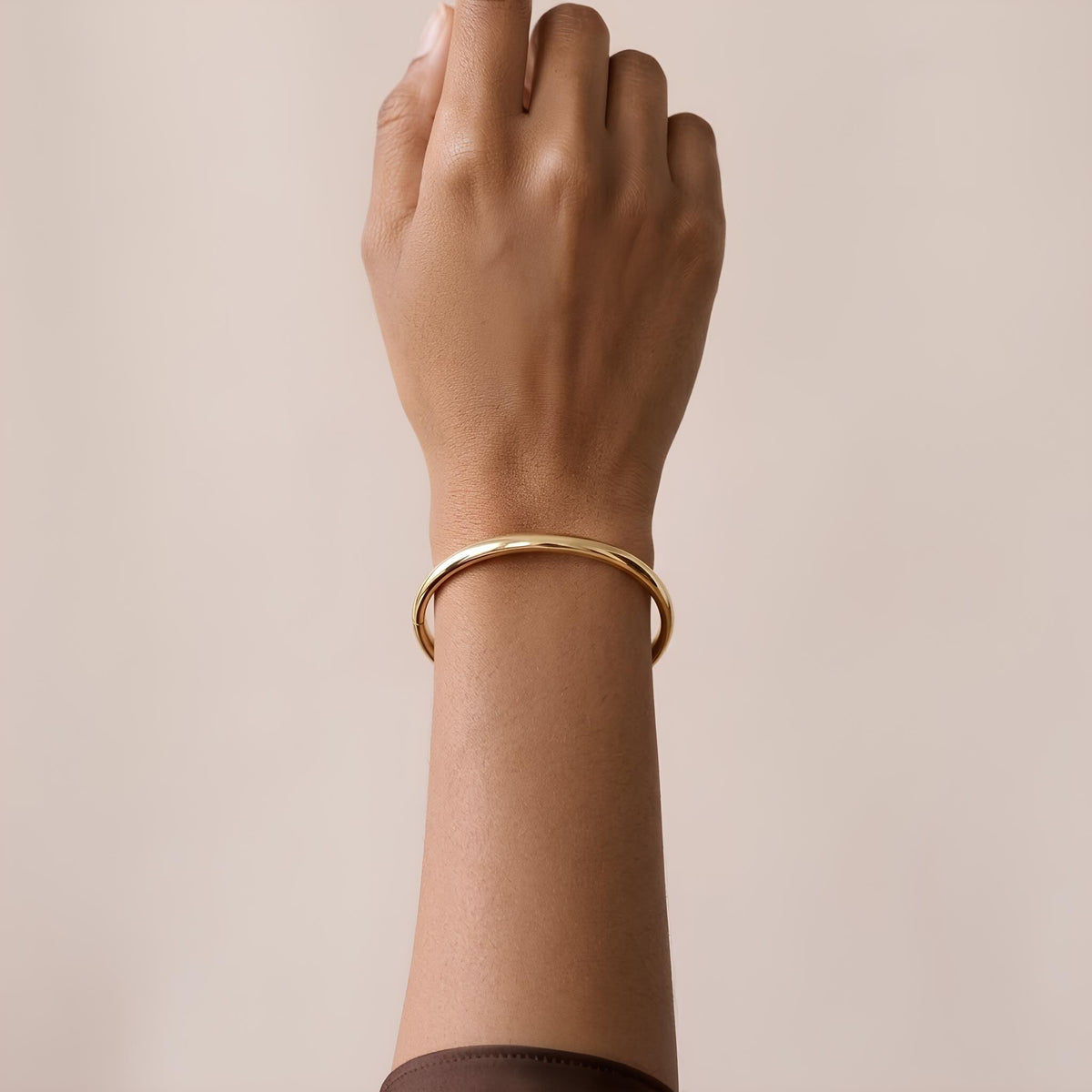 14K / 18K Solid Gold Hinged Bangle